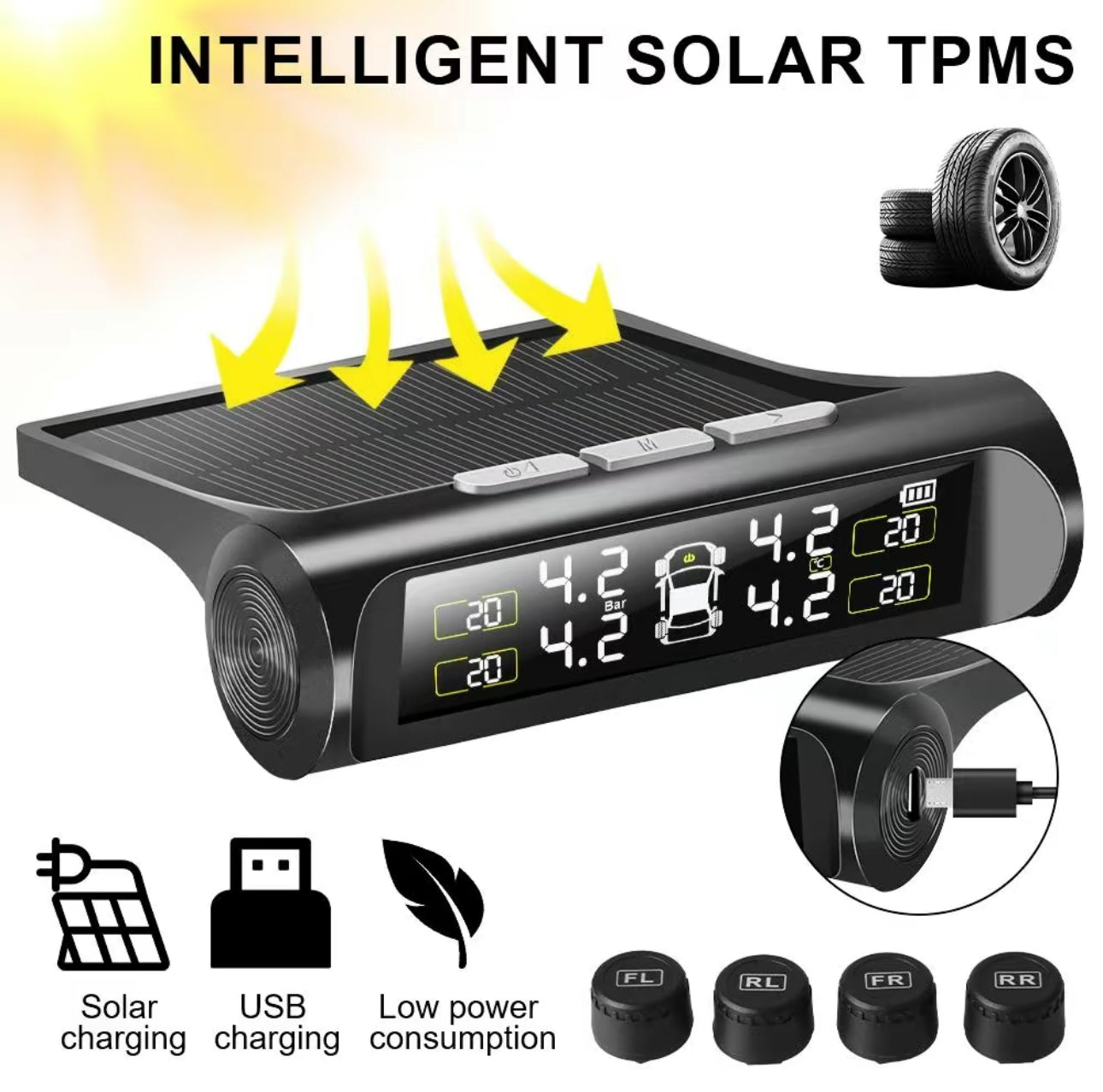 SolarTire TPMS Monitor - Korvel
