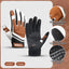 Outdoor sports warm anti slip wear-resistant shock-absorbing anti-collision touch screen road bike riding gloves - Korvel