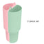 2-in-1 lined double drinking cup inner liner silicone 40oz special - Korvel