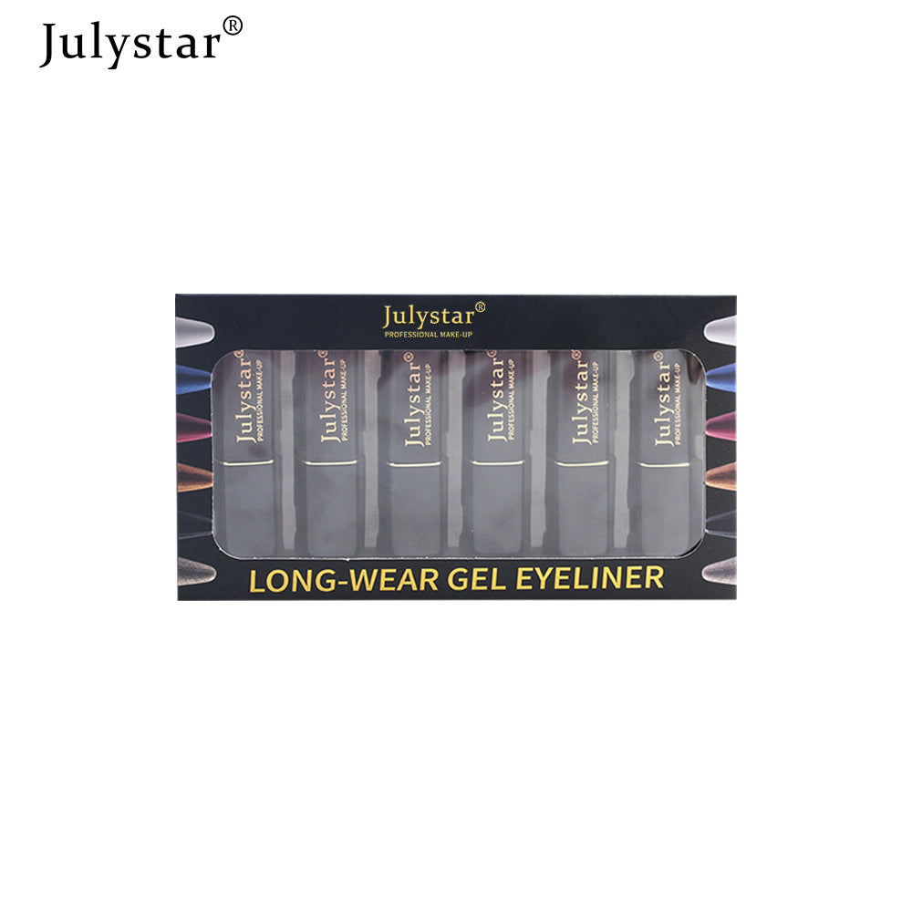 New Beauty Product Eyeliner Cream Suit Colorful Waterproof Cool Black Rich Eyeliner Cream Pen - Korvel