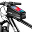 WILD MAN Hard shell bicycle bag front beam bag mountain bike phone touch screen upper tube bag saddle bag riding equipment - Korvel