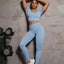 Round Neck Short Sleeve Top and Leggings Active Set