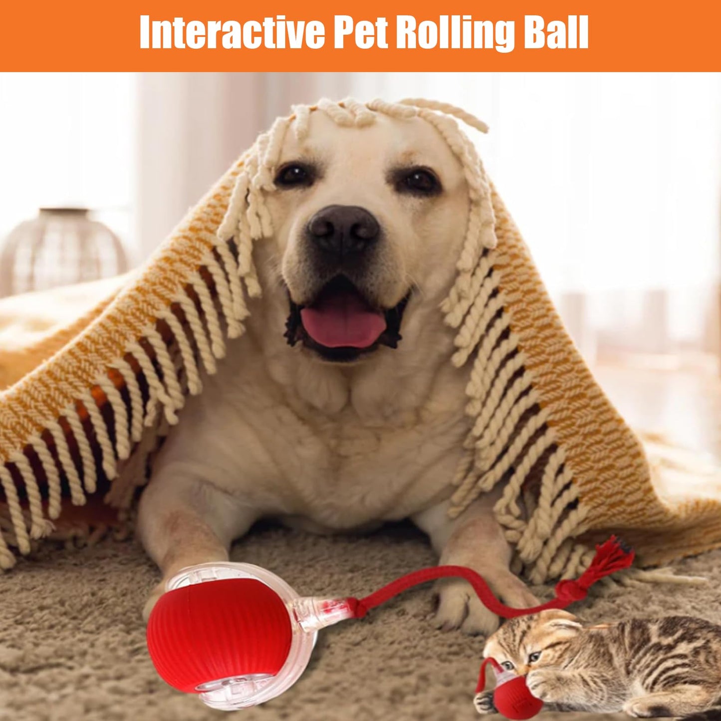 360° Smart Automatic Interactive Cat Toy Ball