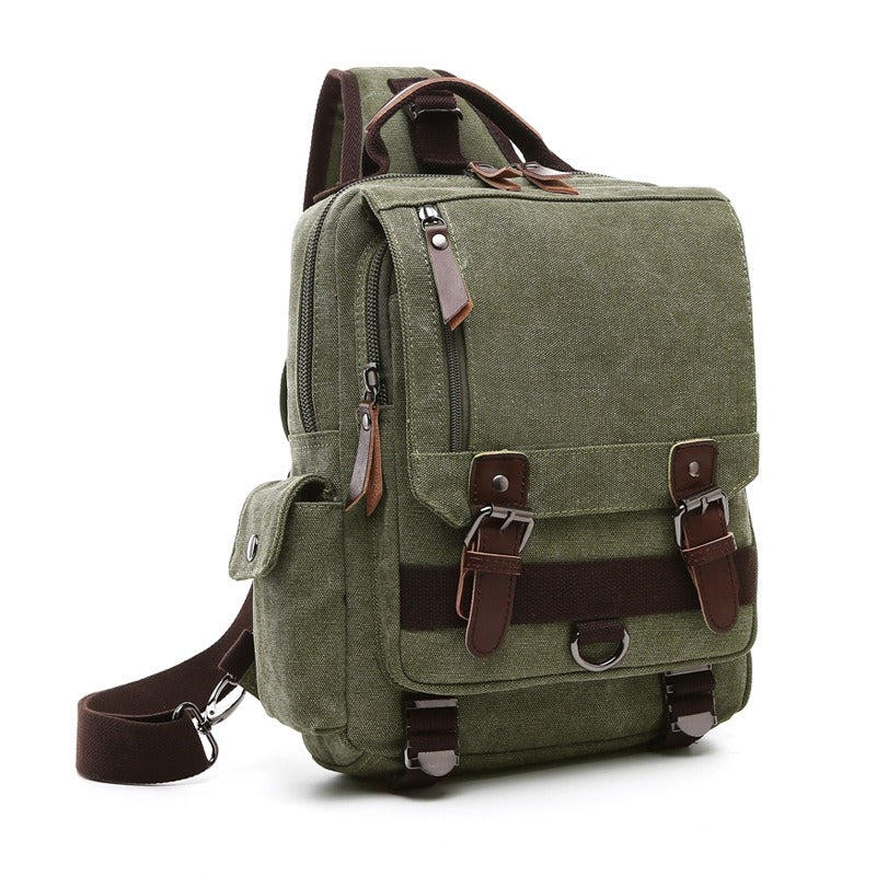Canvas Backpack Men Travel Back Pack Multifunctional Shoulder Bag for Women Laptop Rucksack School Bags Female Daypack - Korvel