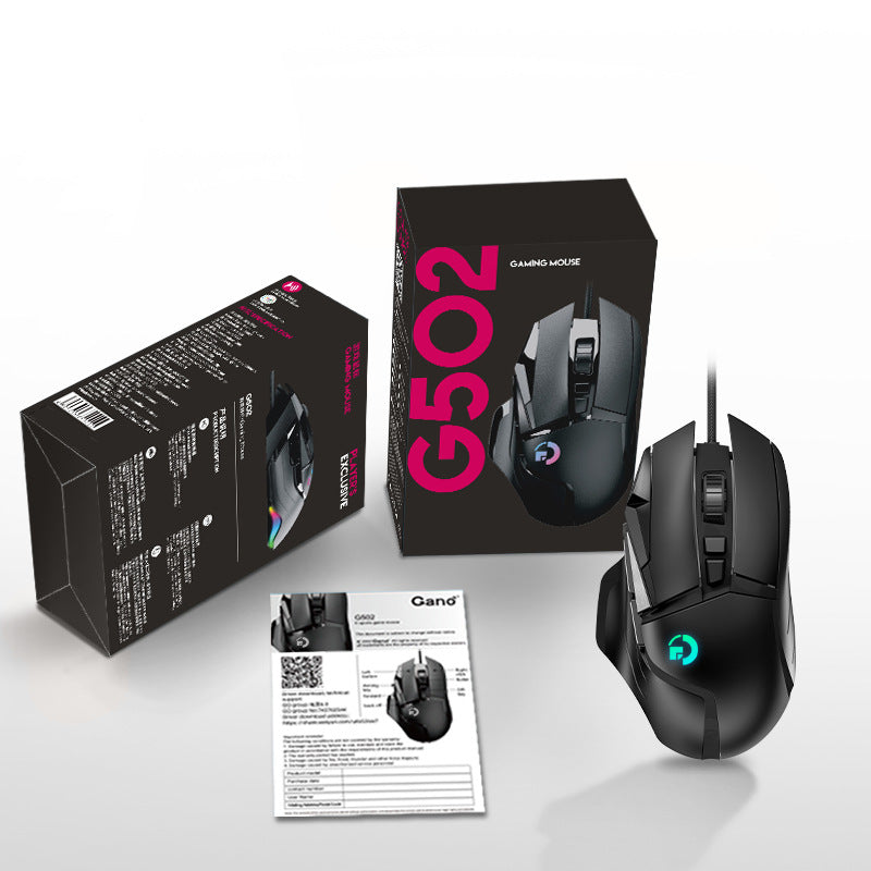 G502 wireless mouse 2.4G dual-mode office computer laptop RGB macro definition eating chicken LOLCF - Korvel