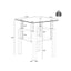 Set of 2 Modern Tempered Glass Coffee Tables