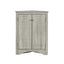 Oak Triangle Bathroom Storage Cabinet with Adjustable Shelves, Freestanding Floor Cabinet for Home Kitchen - Korvel