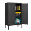 Armoire de rangement en acier premium avec portes doubles et partitions mobiles