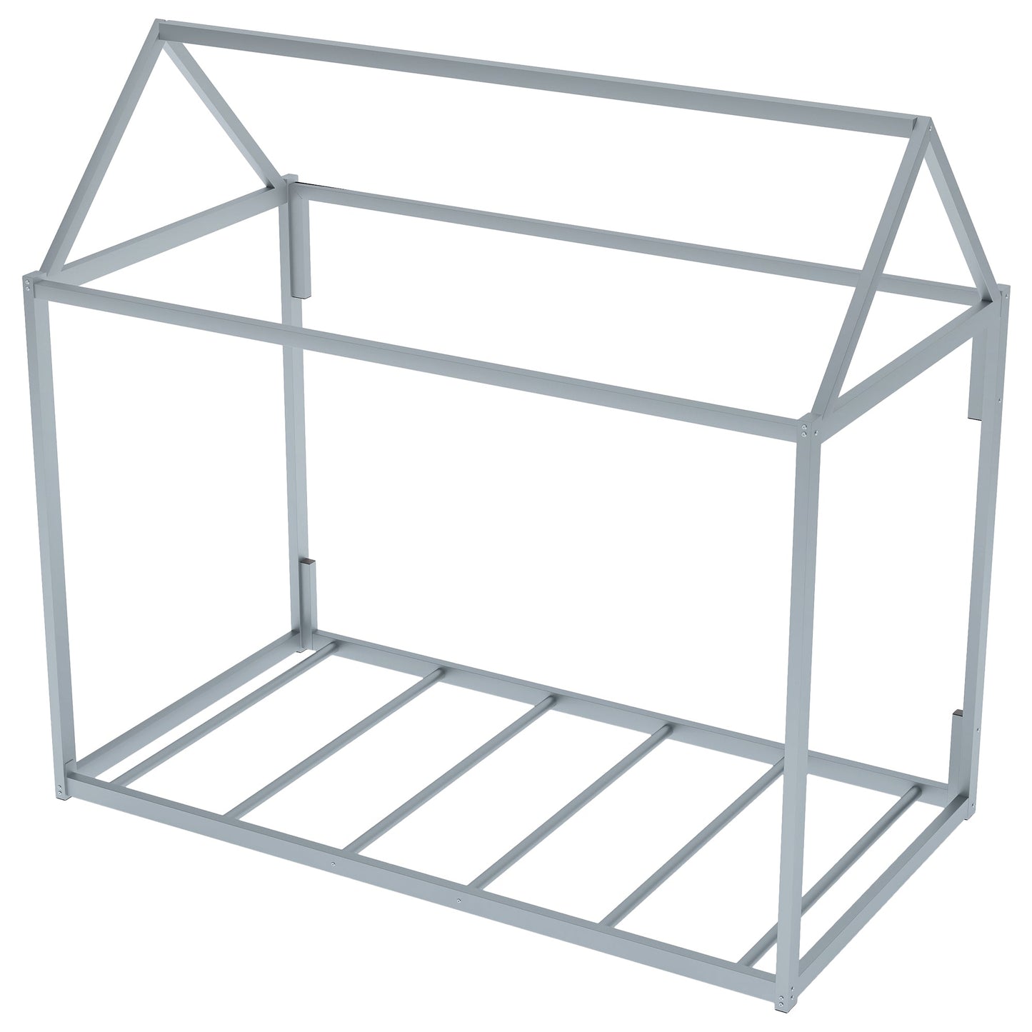 Metal House Shape Platform Bed - Twin Size