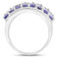 2.59 Carat Genuine Tanzanite Sterling Silver Engagement Ring