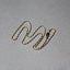 Cadena de cuentas alternas cortadas con diamante de oro amarillo de 14k - 1.2mm