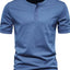 T-shirt Henley pour hommes grande taille avec détail de bouton