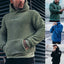 Men's Plush Long-Sleeved Hoodie with Big Pocket