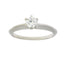 Anillo de Compromiso de Plata Esterlina con Circonio Cubico Natural