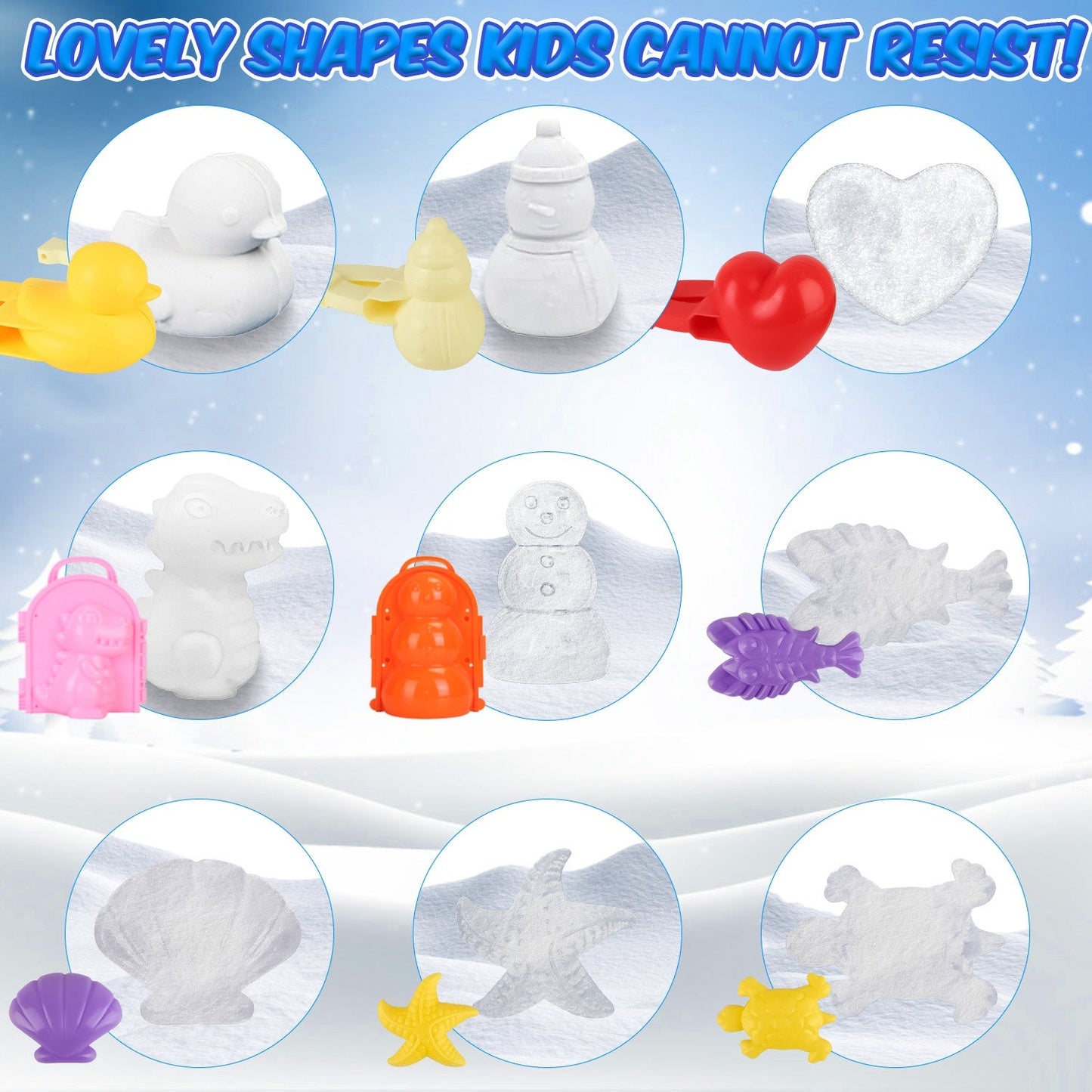 Kit de herramientas para bolas de nieve GBruno de 15 piezas