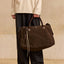 Premium Suede One-Shoulder Travel Tote Bag