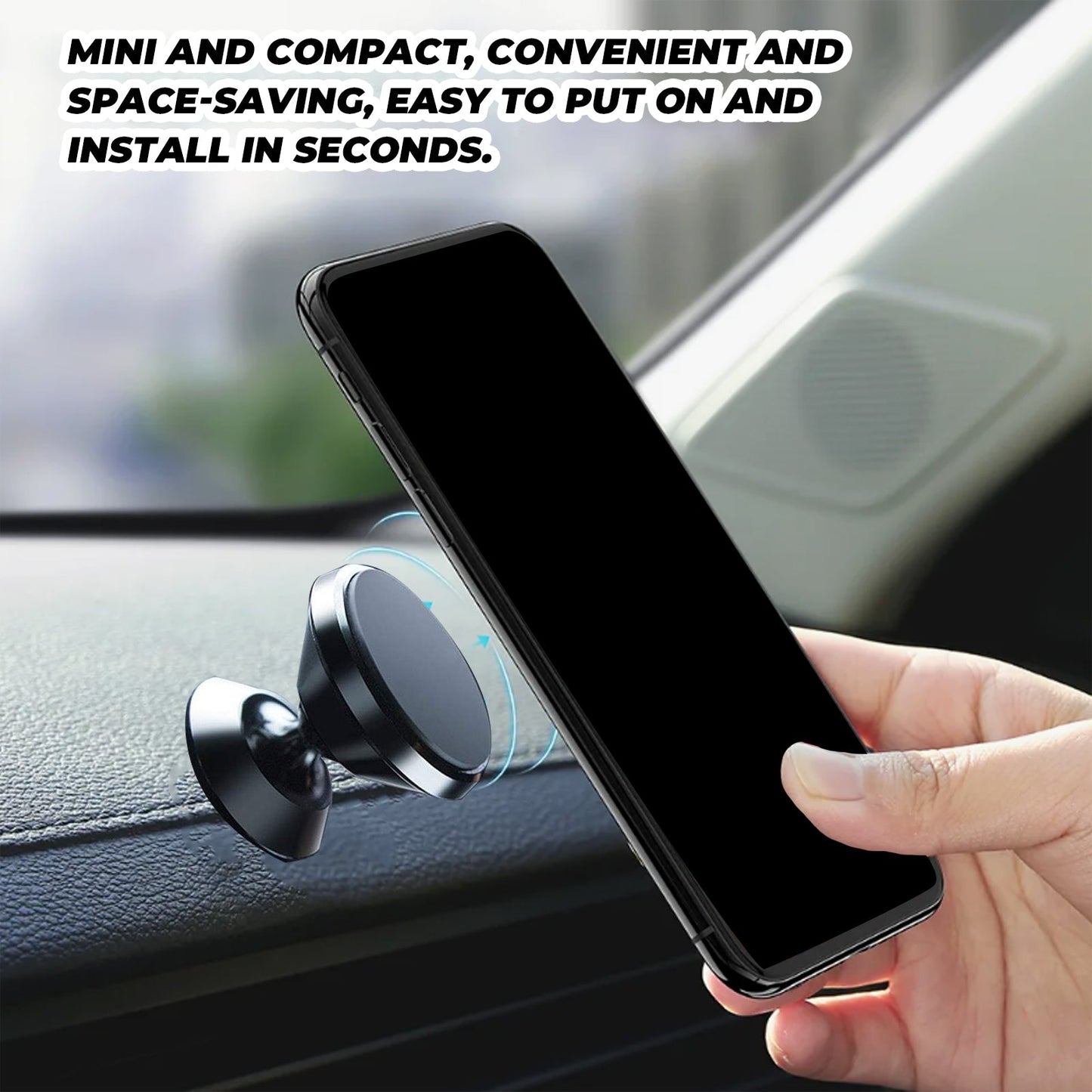 Car Stand New Magnetic Folding Mobile Phone Stand For Rotating Dashboard Navigation For Cars - Korvel