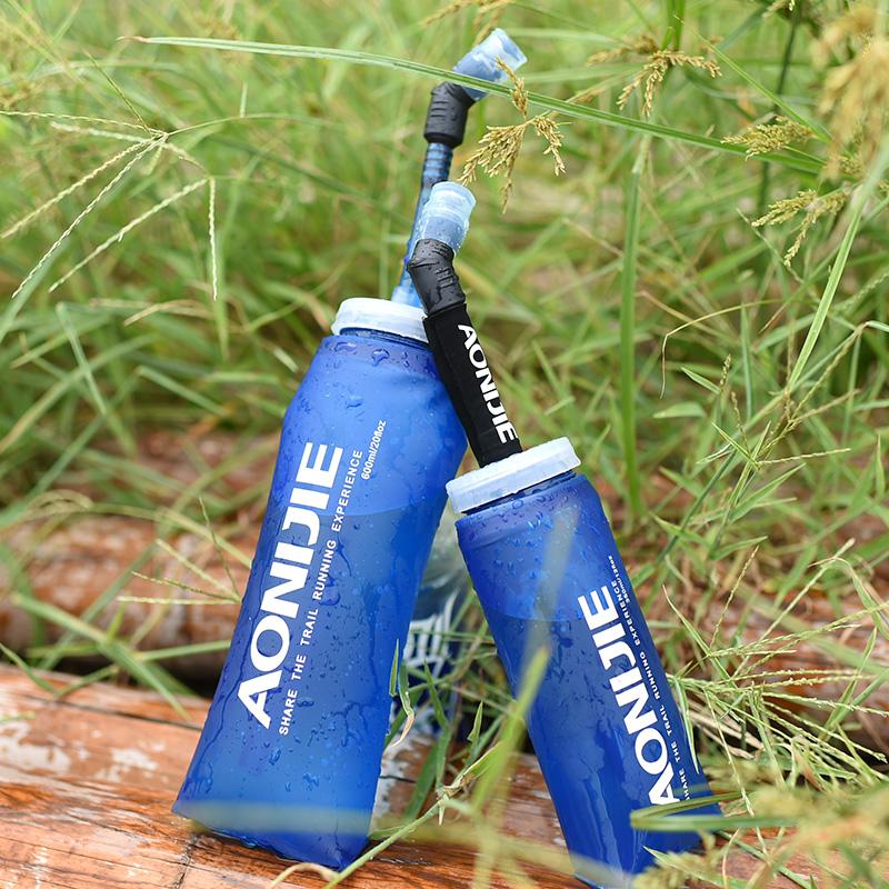 Bouteille de sport extérieure AONIJIE - 350ml & 500ml Flasque souple TPU