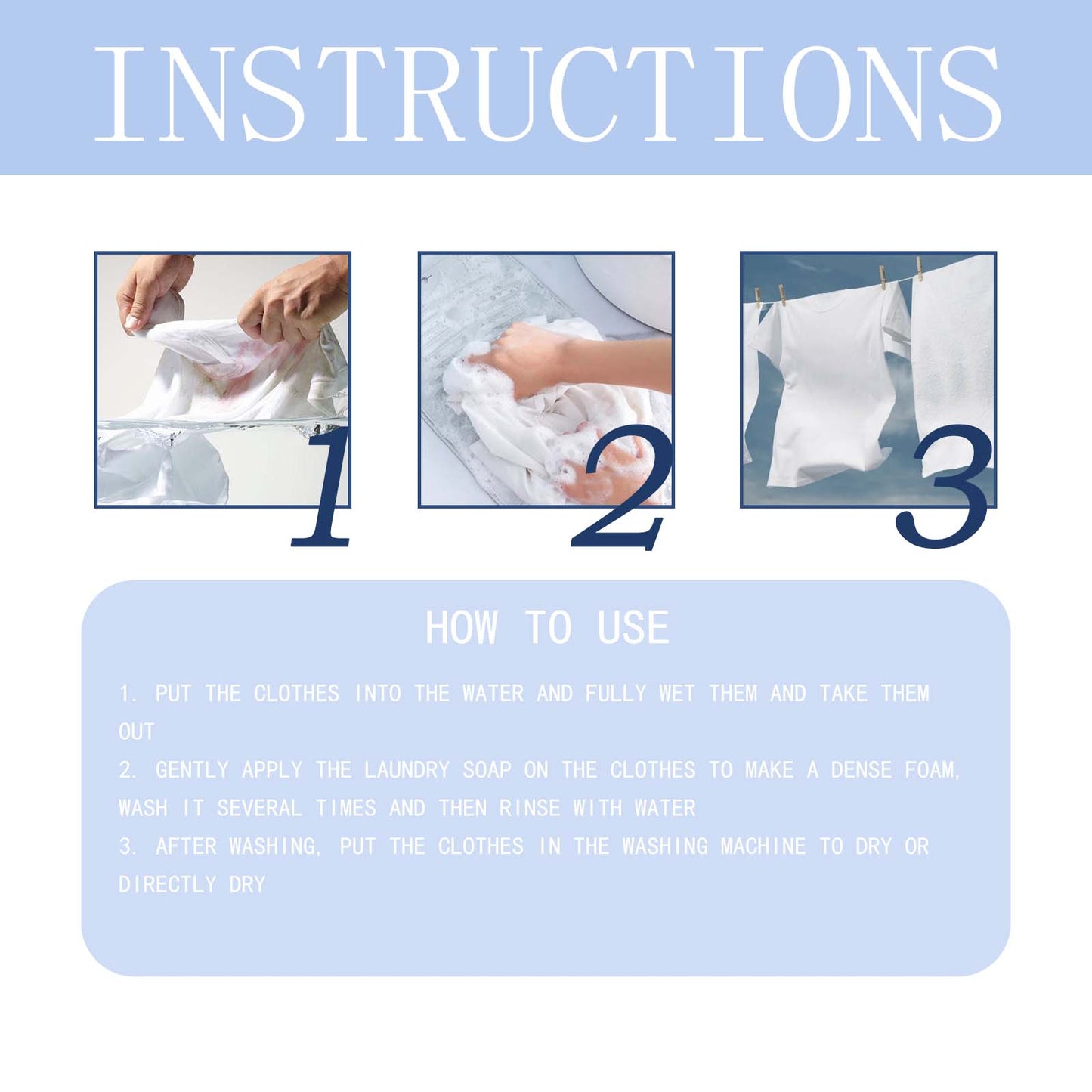Jabón de lavandería premium para una limpieza profunda y frescura
