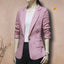 Korean-Style Casual Cotton-Linen Suit Jacket