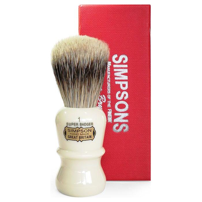 Brosse de rasage Simpsons Emperor 1 en poils de blaireau super doux