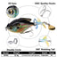 9.5cm/16.9g Propeller Rotary Tractor Bait Path Sub Bait Floating Water Rock Small Fat Water System Wave Climbing Fish bait - Korvel