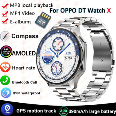 DT Watch X smartwatch with 4G large memory, local music and video playback, waterproof Bluetooth calling, smart phone - Korvel