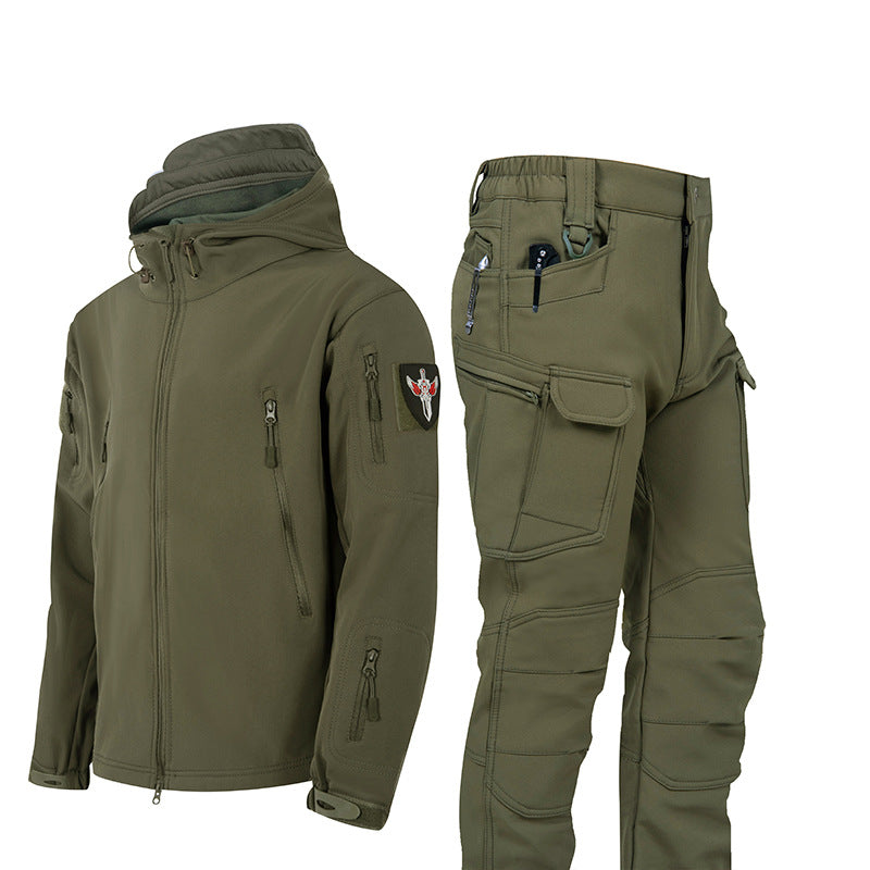Ruins Russian Camouflage Shark Skin Shell Jacket Suit