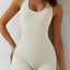 Basic Bae Cutout Racerback Sleeveless Active Romper - Korvel