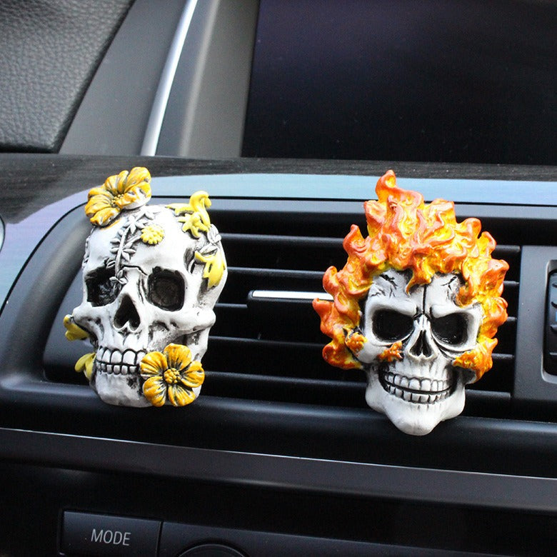 Undead Ghost Head Aromatherapy Clip Resin Car Air Outlet Aromatherapy Pendant - Korvel