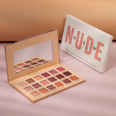 18-color Desert Rose Matte Pearlescent Eyeshadow Palette Earth Color Multi-purpose Color Eyeshadow Palette - Korvel