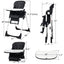 Silla alta ajustable 4 en 1 y asiento elevador - Negro