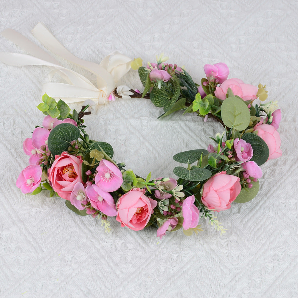 Elegant Flower Garland Hair Wreath for Special Occasions