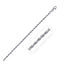 Cadena de cuerda de corte de diamante sólido de 14k y 2.5mm en oro blanco