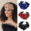 Fabric Flower Heavy Industry Wide Edge Crystal Super Immortal Women's Headband - Korvel
