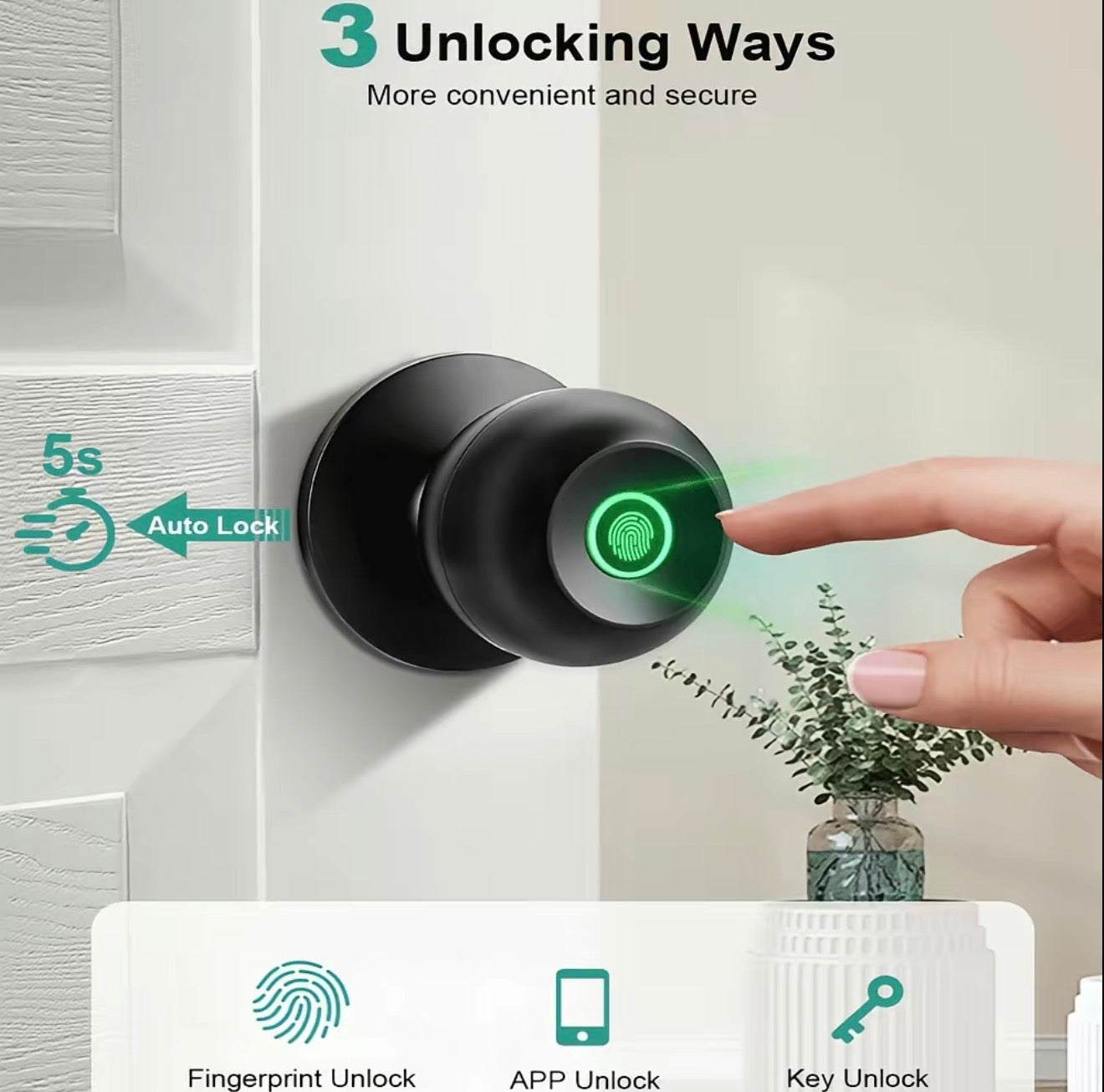 BioSecure Smart Lock - Keyless Biometric Door Lock