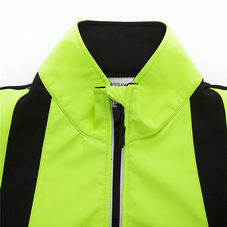 Premium Soft Shell Thermal Fleece Cycling Jacket