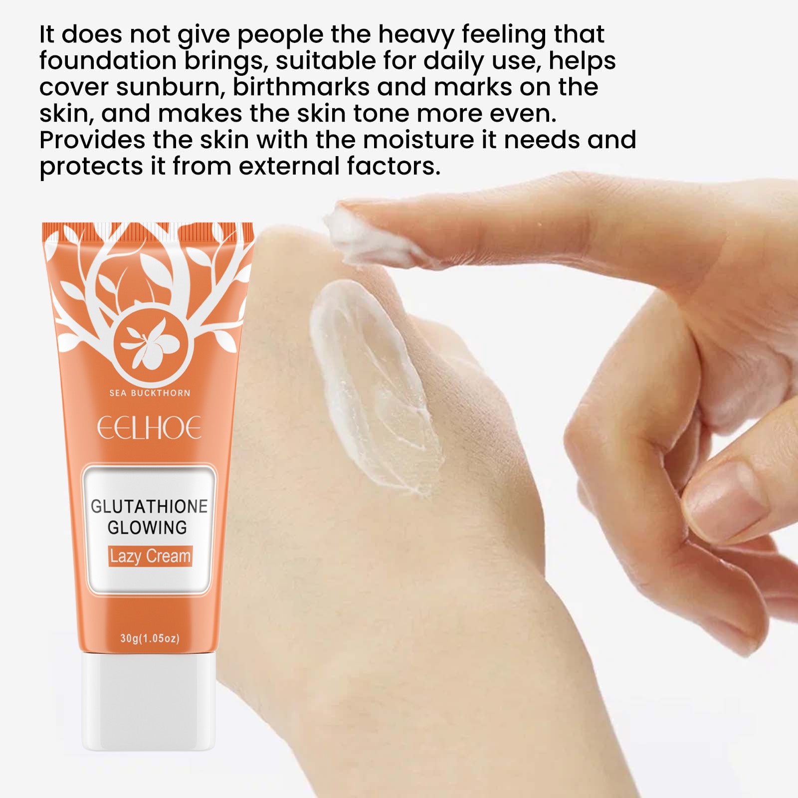 Brightening Whitening Cream Brightening Skin To Cover Spot Acne Marks Natural No Fake White Lazy Skin Cream - Korvel