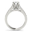 14k White Gold Split Shank Diamond Engagement Ring