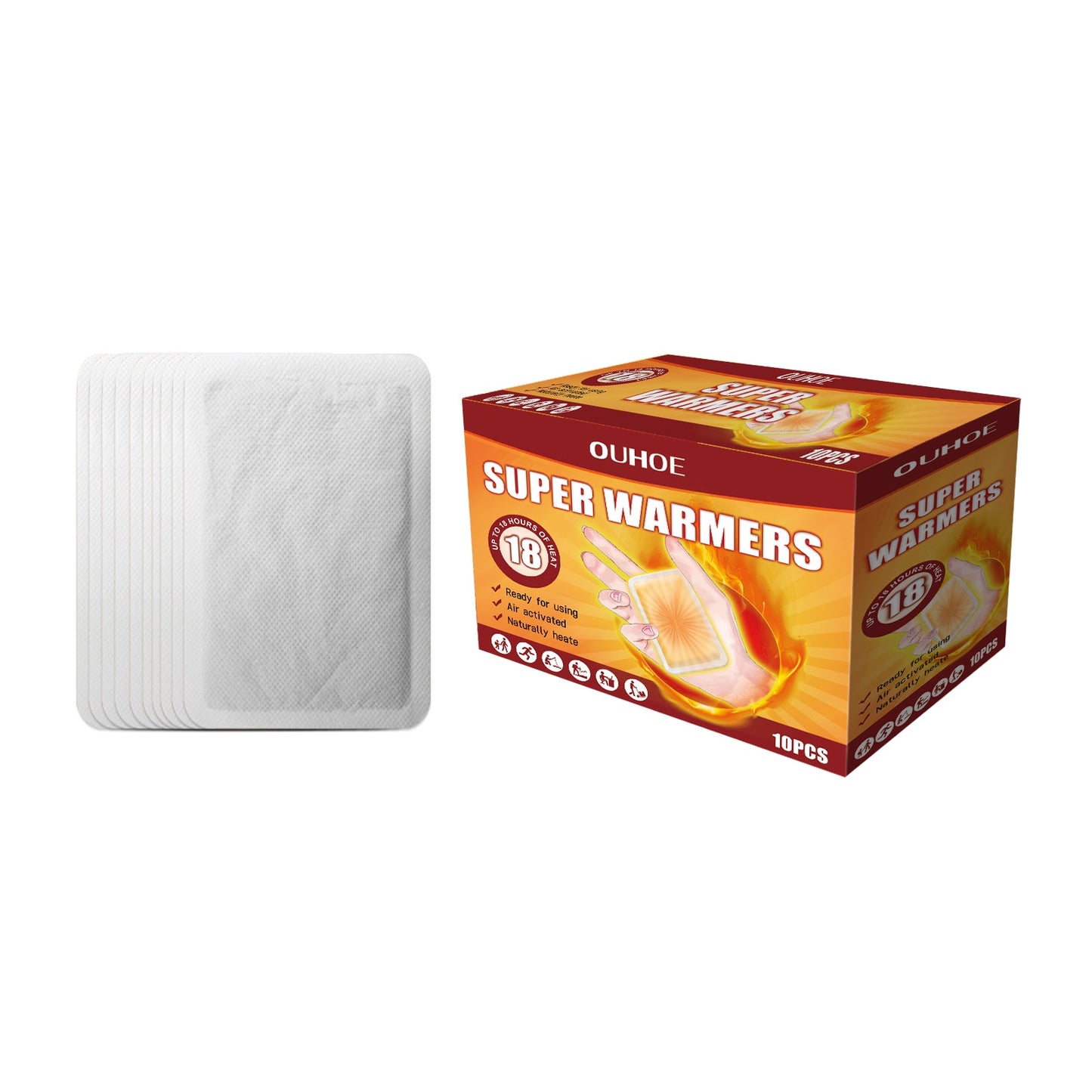Body Warm Hand Treasure, Winter Home And Outdoor Disposable Heat And Cold Warm Body Warm Baby Patch - Korvel