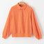 Half Snap Long Sleeve Sweatshirt