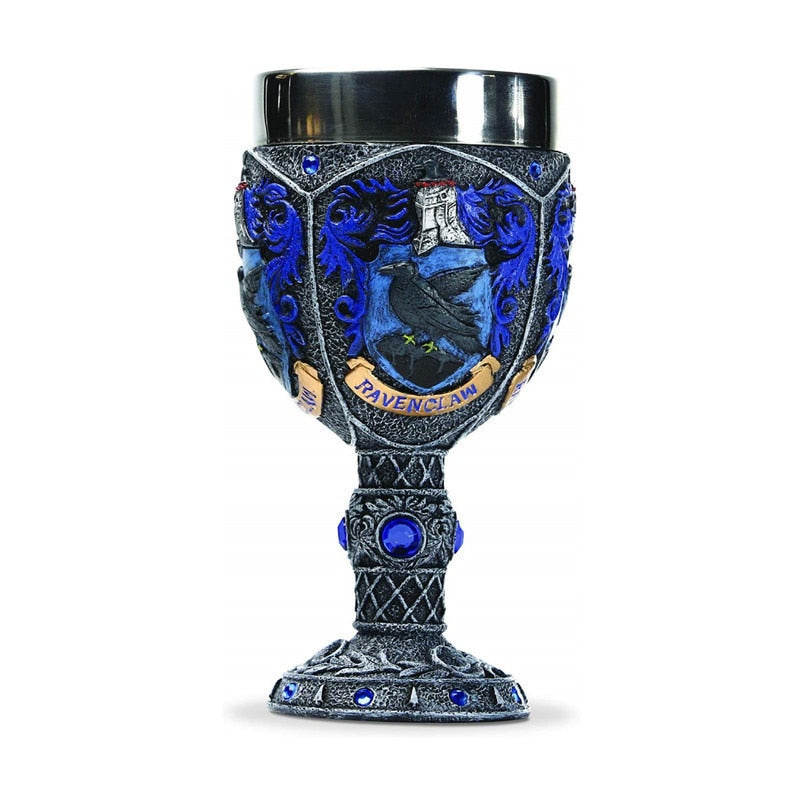 Creative Stainless Steel Goblet & 3D Resin Coffee Cup Artistic Goblet Resin Wine Glass Cups Drinkware Mugs - Korvel