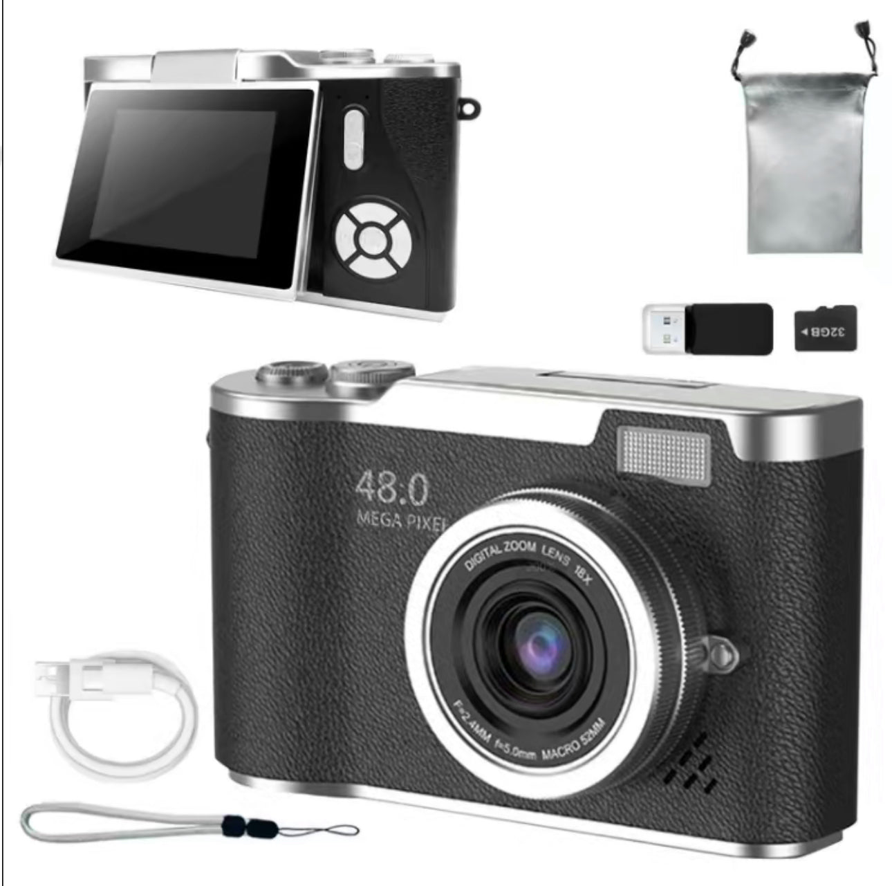 VlogSnap 1080P Camera - Compact & Versatile