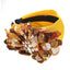 Exquisite Handmade Diamond-Inlaid Fabric Flower Headband