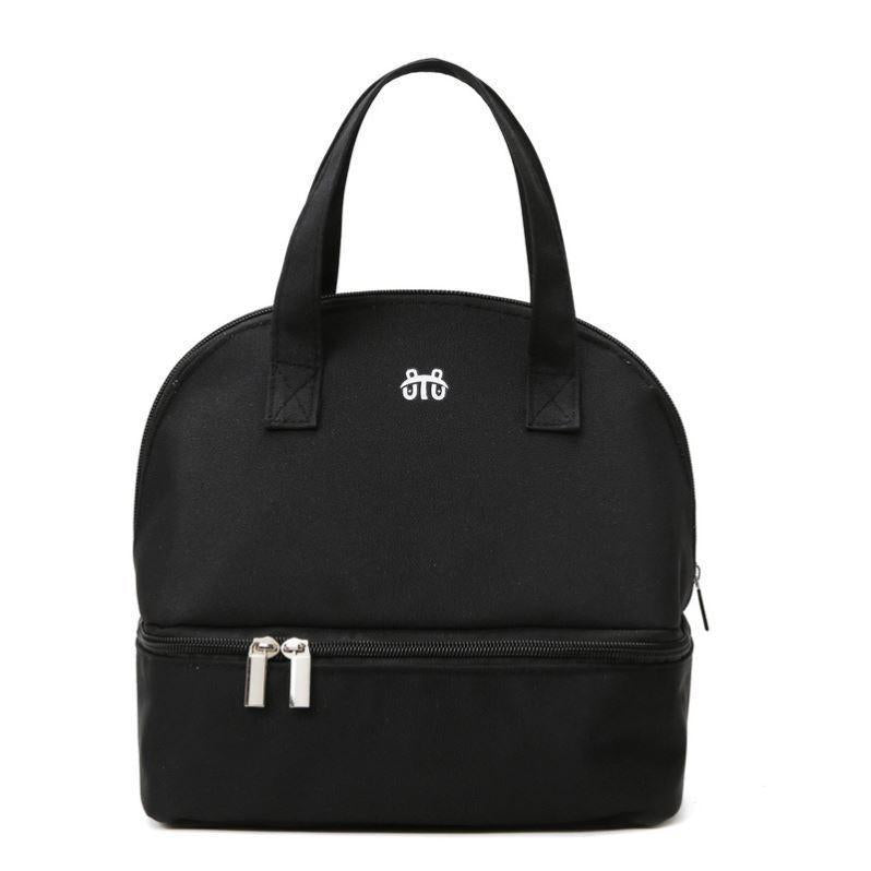 Japanese style double layer portable lunch box bag picnic bag thick large capacity aluminum foil insulation bag - Korvel