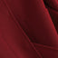 Elegant Red Oversized Double-faced Wool Coat