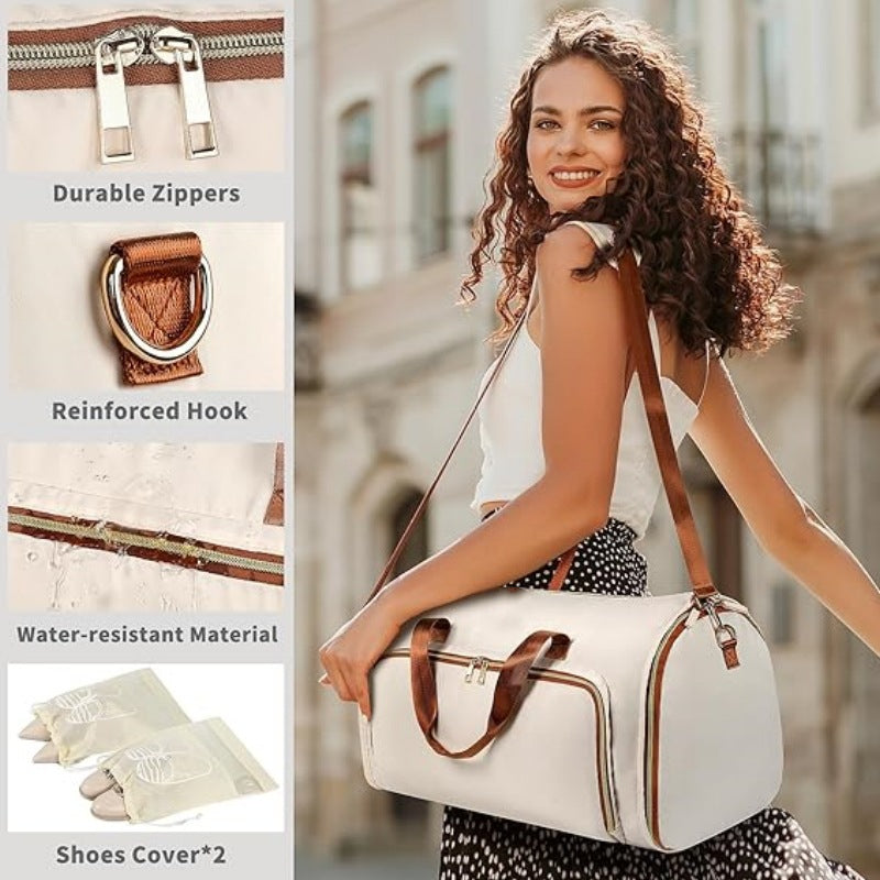 Sac à costume pliable en tissu convertible résistant à l'usure