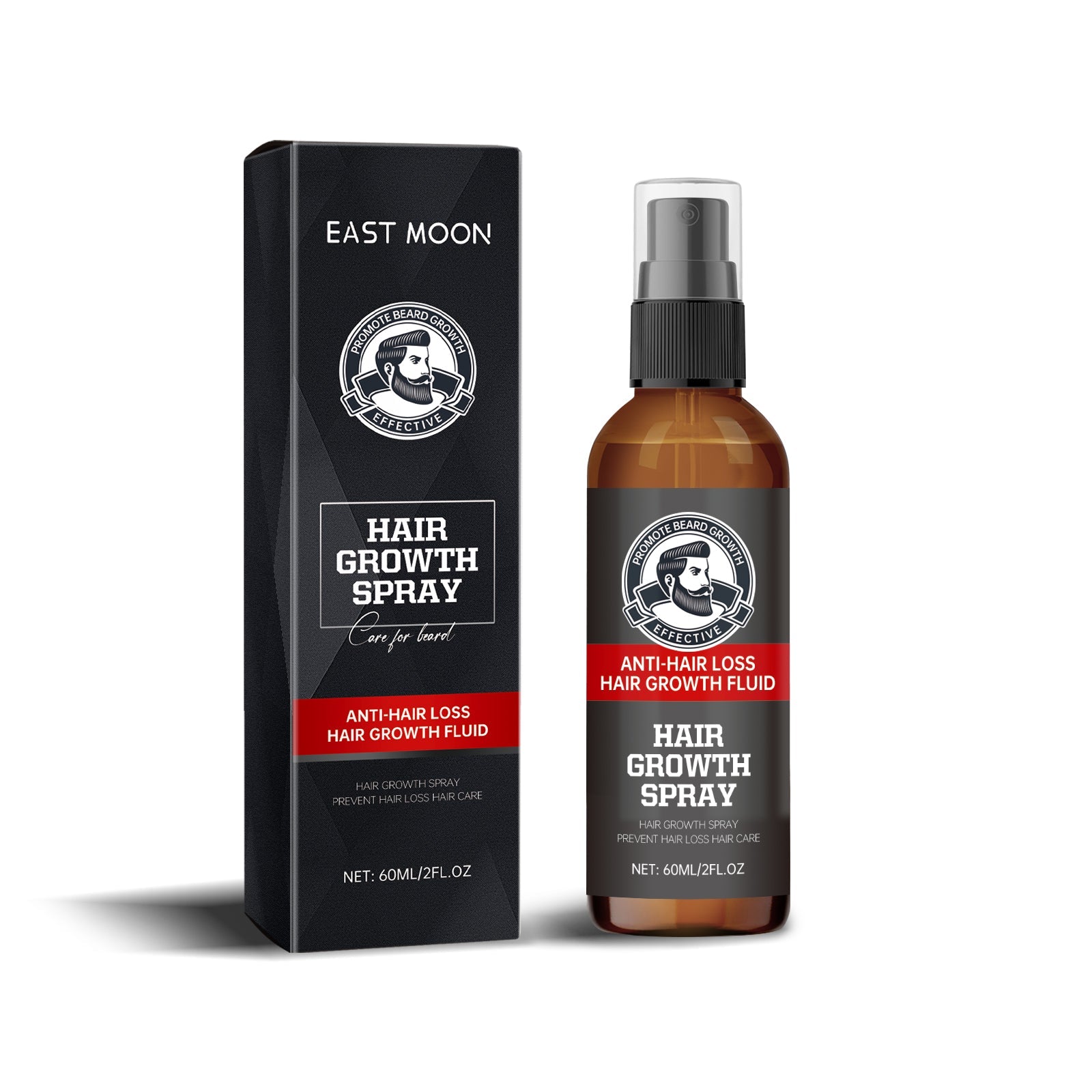 Facial Hair Treatment Spray, Men's Hair And Beard Nourishing Moisturizing And Enriching Facial Hair Repair Spray - Korvel