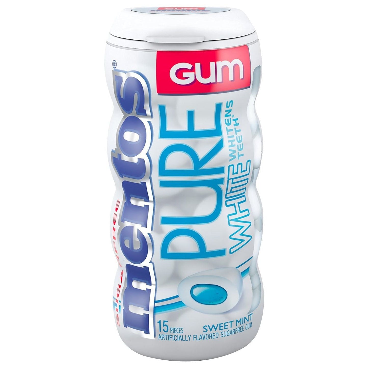 Mentos Pure White Sweet Mint Chewing Gum sans sucre 30 g