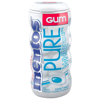 Mentos Pure White Sweet Mint Sugarfree Chewing Gum 1.06 oz